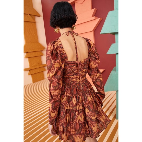 Ulla Johnson Naiya Dress, Ember, Size 4 - Picture 3 of 4